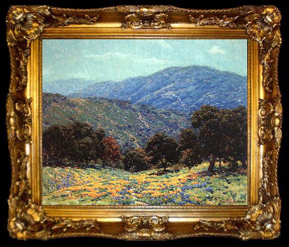 framed  Granville Redmond Flowers Under the Oaks, ta009-2